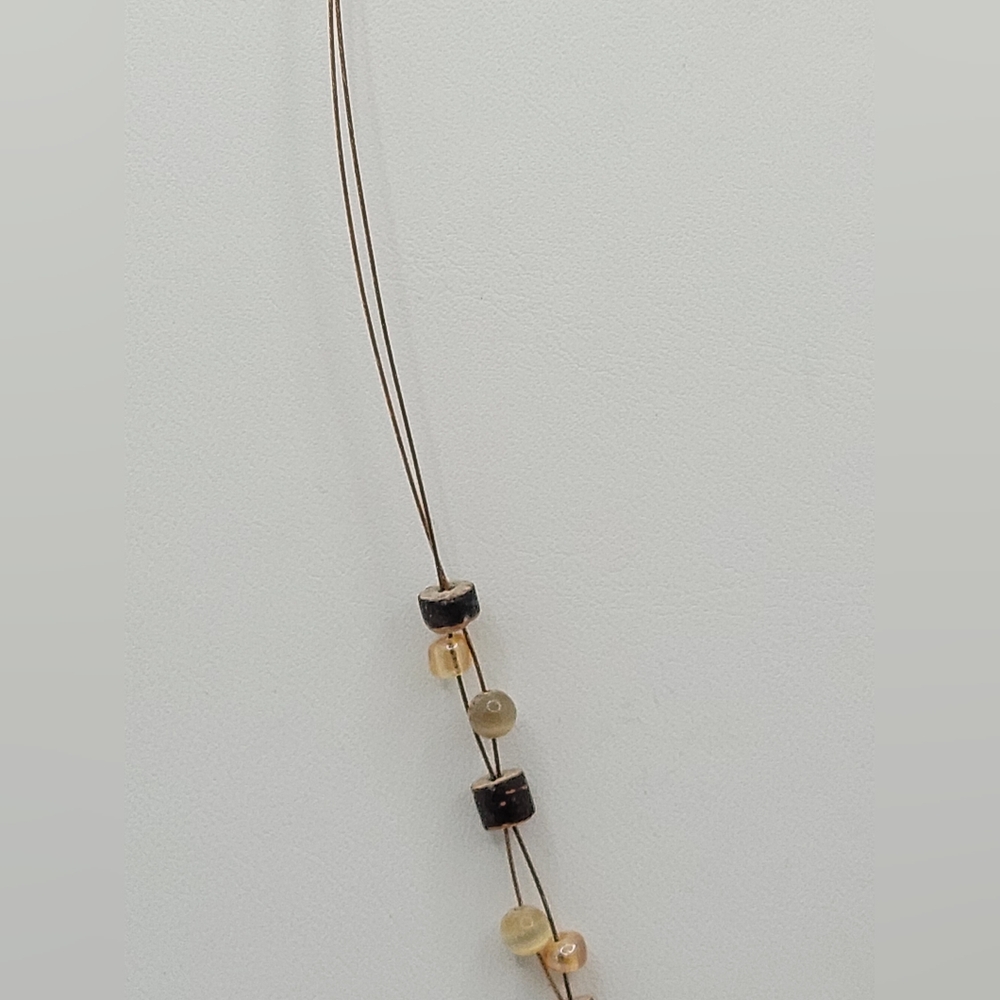 Tigers Eye Pendant Necklace with Beads - Picture 3 of 5